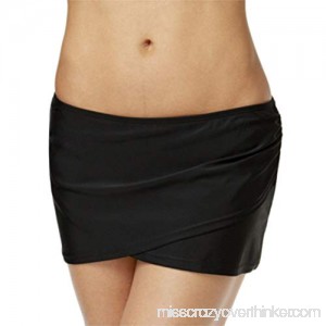 Island Escape La Palma Crossover Swim Skirt Black Size 14 B07DGJJ929
